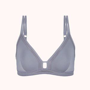 Lively Mesh Trim Bralette Gray - NWT